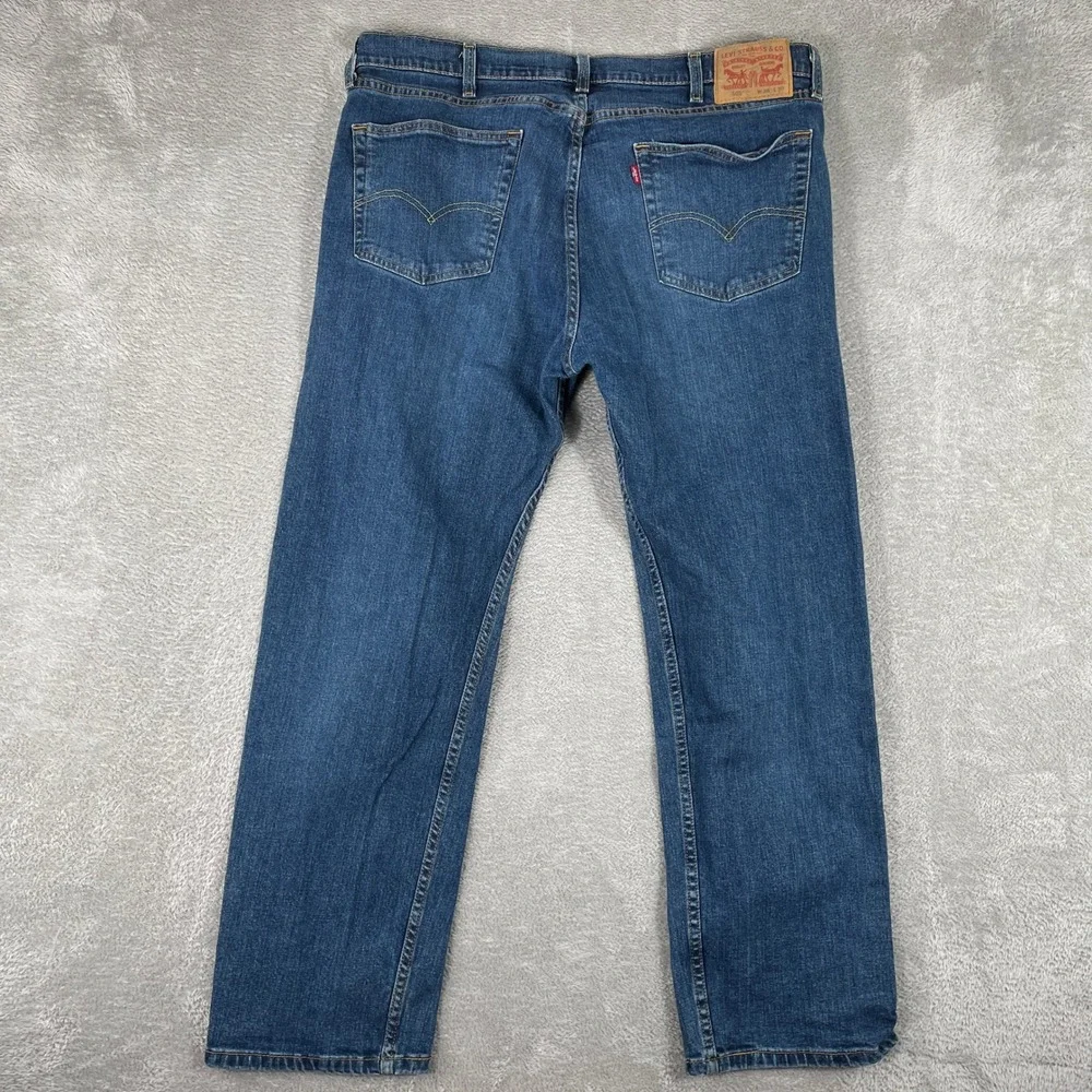 Levis 505 Jeans Mens 38x30 Blue‎ Denim Straight Leg